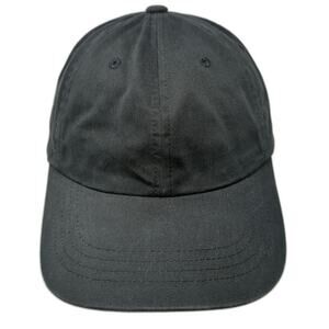 80EIGHTY Baseball Cap Black One Size Slideback Unstructured Side Logo Tag Hat